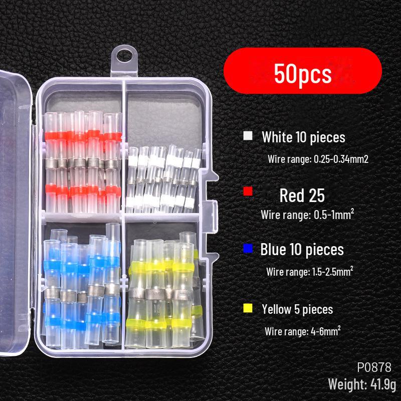 

Паяльне кільце, термоусадочний водонепроникний роз єм та дротяний клемний з єднувач