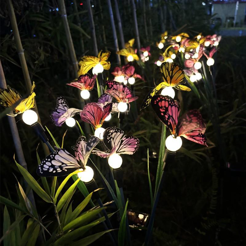 Solar Firefly Butterfly LED Lights – Waterproof Outdoor Decorative Lawn Lights.