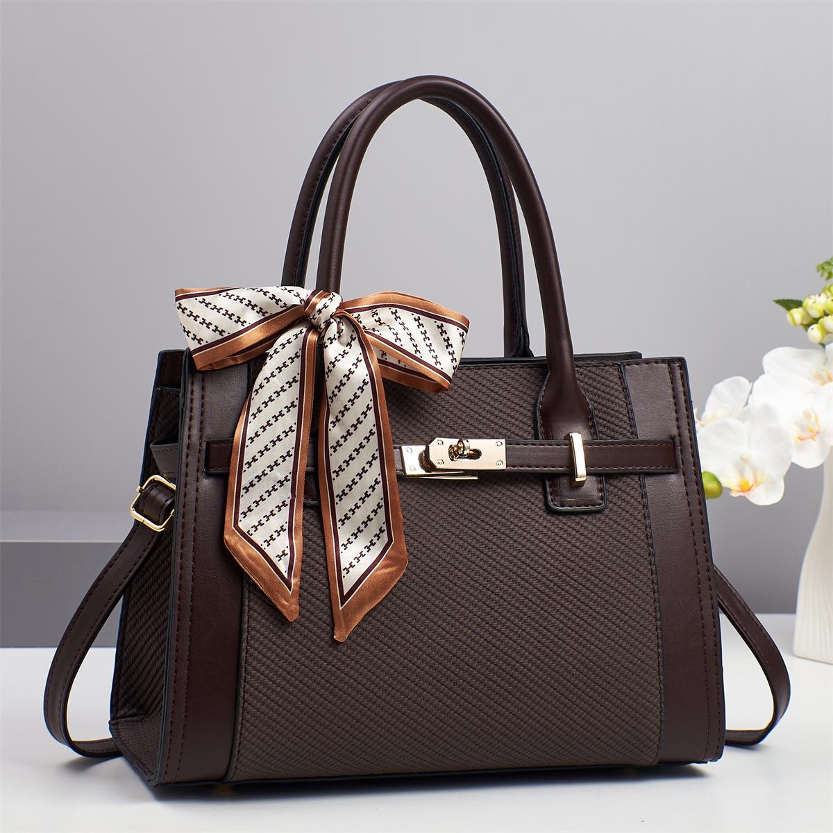 

New Fashion Macaron Handbag Splicing High Appearance Level Shoulder Bag Simple Large Capacity Women s Bag Crossbody Bag W4320WW-.