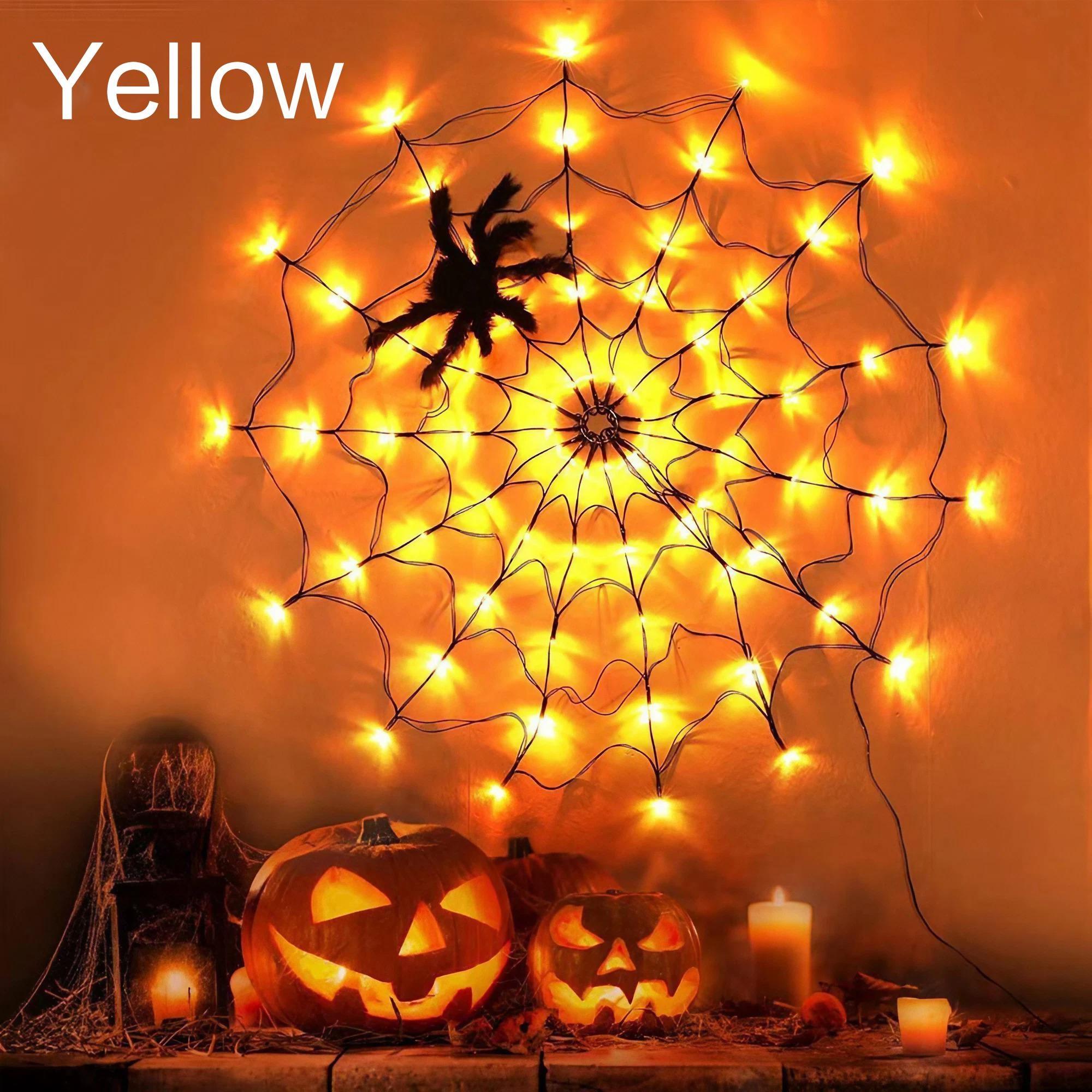 

1 шт., креативная лампа для паутины, декоративная лампа Super Fear, лампа для паутины, подходит для Хэллоуина, праздничного украшения, для дома