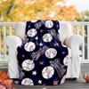 Baseball Theme Printed Blanket - Perfect for Couch, Bed, Travel & Outdoor Use | Machine Washable, Cozy & Durable.