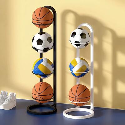 Cremalheira de armazenamento de basquete para crianças, cesta de armazenamento de futebol, jardim de infância, vôlei, espaço de suporte
