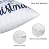 Chrismas Snowflake Letter Print Pillow Case Cushion Cover Polyester Graphic Pillow Cover Cute Funny Pillowcases Sofa Home Decor