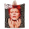 Davids Bowied Plush Blankets Children Flannel Throw Blanket For Outdoor Warm Soft Design Quality Bedspread Gift Idea