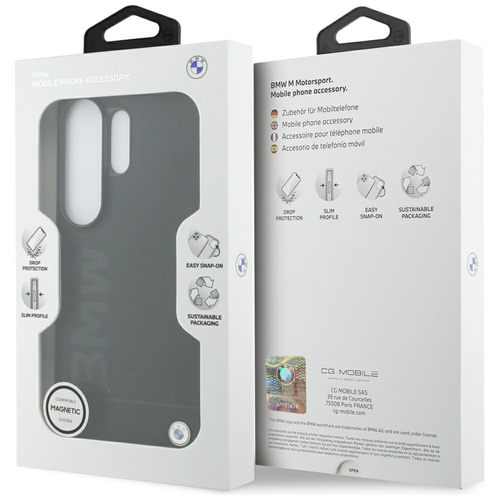 BMW Leather Hot Stamp MagSafe Case for Samsung Galaxy S26 Ultra Black