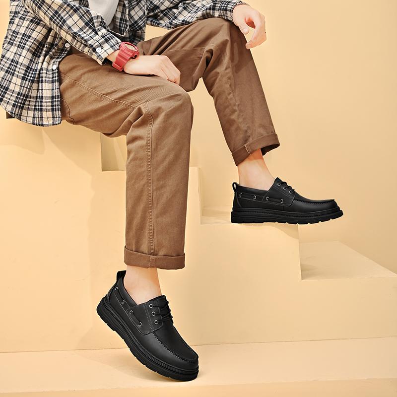 2014 Новые высококачественные мужские туфли 100% натуральная кожа повседневная обувь — фото 5