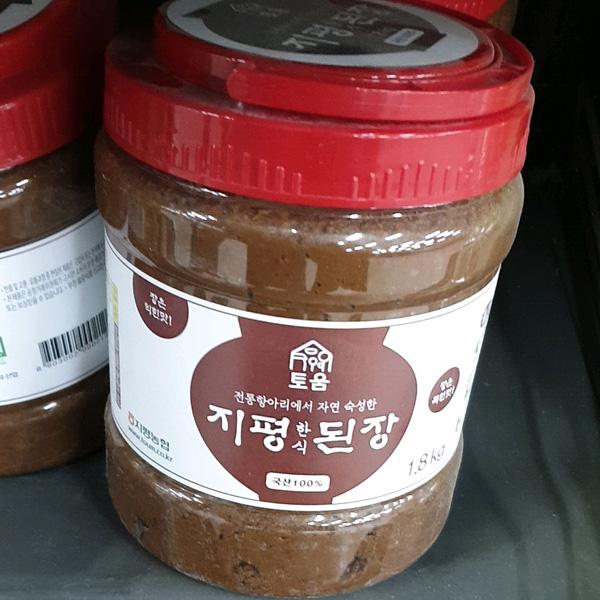 Toum Jipyeong Traditional Korean Soybean Paste 1.8Kg
