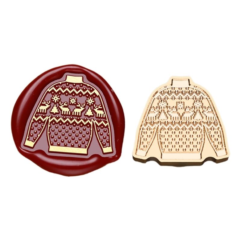 Christmas Seal Stamp Head Replacement, Embossed Seal Stamp Head for Seal Envelope, Invitations Scrapbooking Decoration