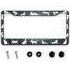 Smooffly I Hope Something Good Happens For You Today! License Plate Frame Holder Stainless Steel Rust-Proof Auto Parts Decoration With Screws For Men