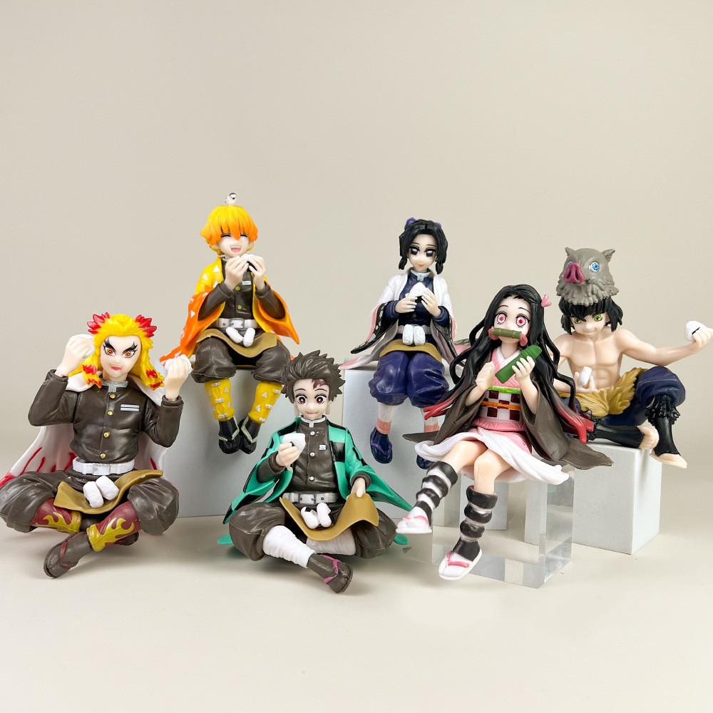 Kochou Nezuko Tanjirou Shinobu Anime Character Sitting Posture Model Ornament