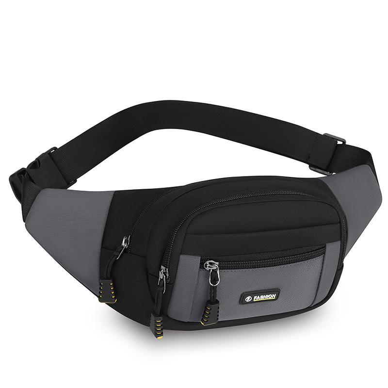 Men's Anti-Theft Waist Bag – Large Capacity Nylon Chest Pack with Multi-Layer Pockets for Travel & Sports