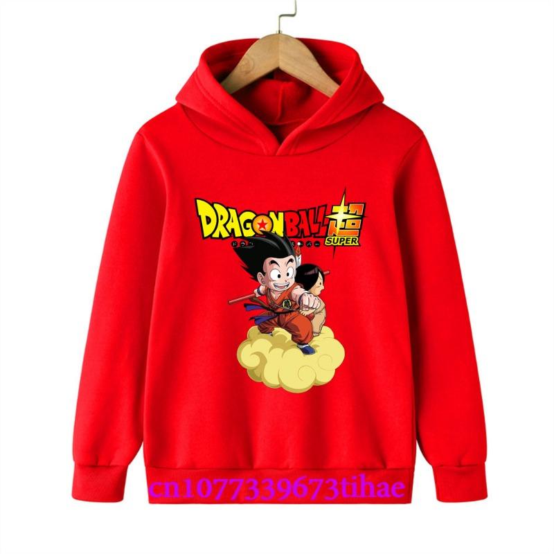 Dragon Ball Spring And Autumn Children Boys And Girls With Hoodies Sweaters Jackets Cartoons  Children's Clothes Baby Clothes
