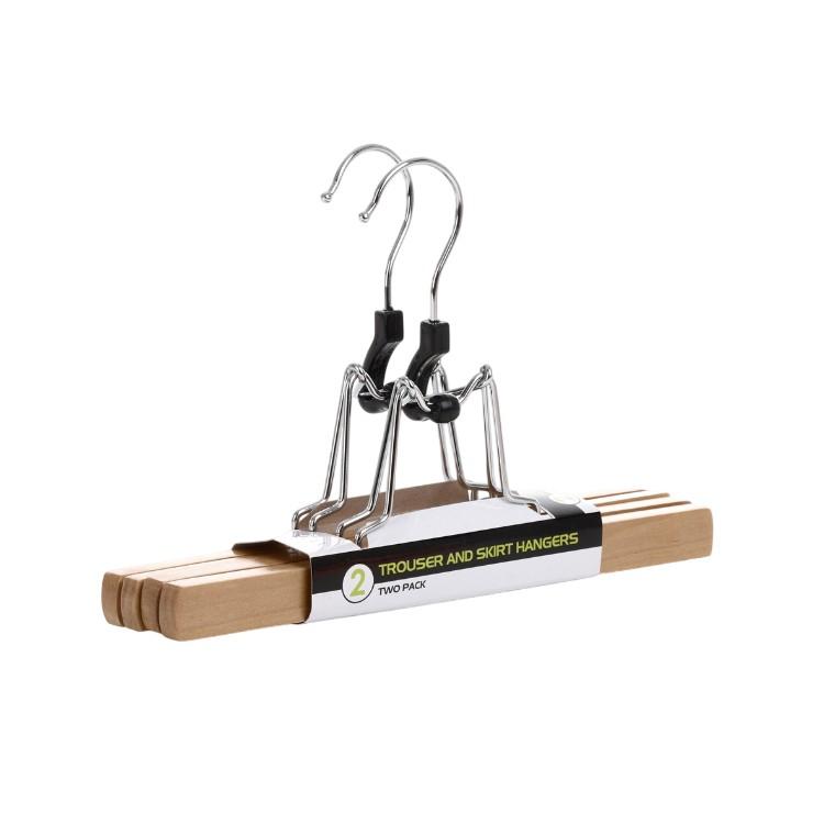 Orwell Trouser Skirt Clamp Hanger 2pk