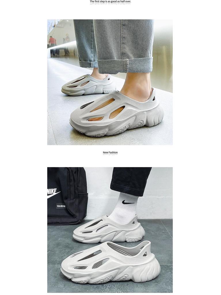 Sandale de grădină respirabile pentru bărbați și papuci de plajă de exterior cu talpă groasă 2023