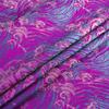 Chinese Style Damask Fabric Silk Peacock Jacquard Brocade Cloth for DIY Sewing Chinese Cheongsam Dress Skirt Material