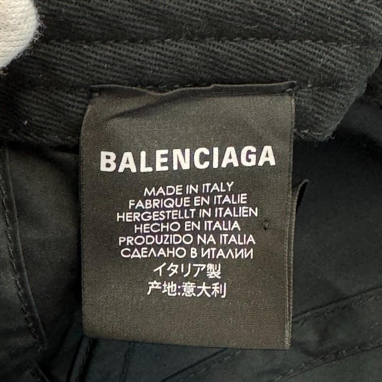 Balenciaga Hat Baseball Cap Baseball BB Logo Cotton Cap Black Cotton Used