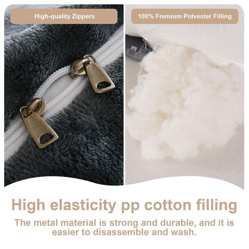 Odnímatelný čelo postele čtecí polštář, plyšový zádový polštář, klínový polštář na postel a pohovku