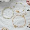 3 Pcs/Set Summer Bohemia Shell Bracelet Set for Women Gold Silver Color Starfish Charm Pearl Chain Bangle Beach Vacation Jewelry