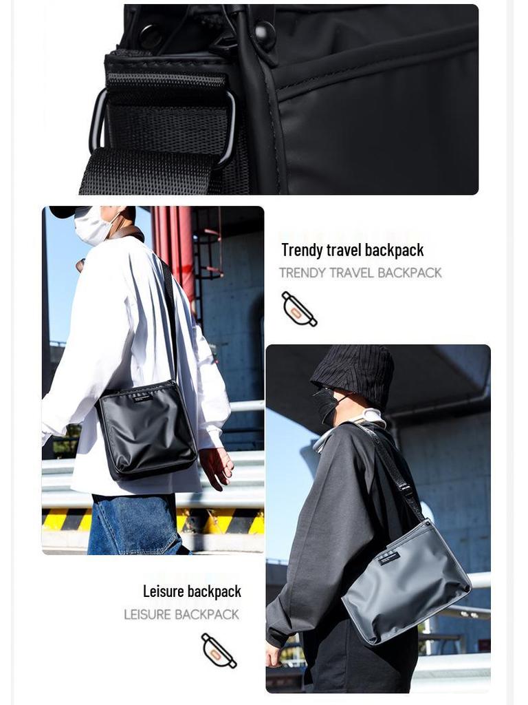 Korean-Style Trendy Men's Versatile Crossbody Bag | Casual Commute-Friendly Fashionable Small Square Bag