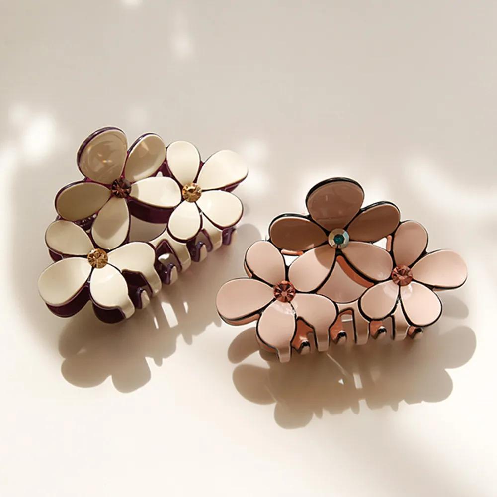 bydaisy Premium Celluloid Flower Hair Clip Ba0350 beige