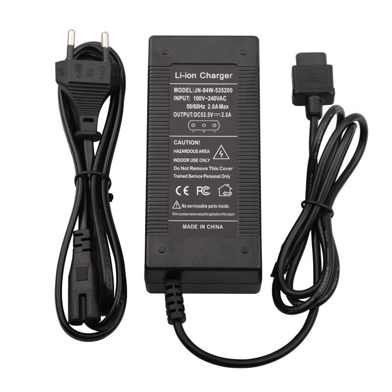 53.5V 2A Battery Charger For NIU KQI 2 KQI 3 Power Adapter Accessories Fast Charging High Quality US