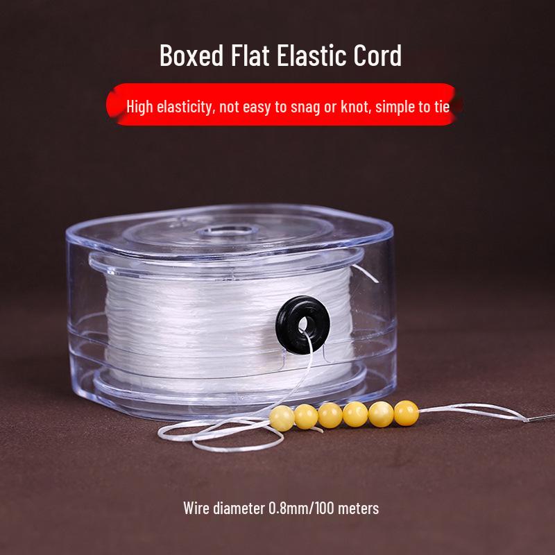 100m Wear-Resistant Elastic Beading Cord for Bracelets and Jewelry Making