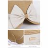 Weave Bow Fisherman Hat Large Bow Straw Hat Elegant Sunscreen Bucket Hat  Summer