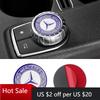 Hot W204 2025 Hot New 1pcs 29mm Car Small Media Control Sticker For Mercedes Benz A C E R M Class CLA GLA  AMG W204 W210 W124 W2
