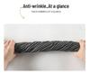 Women's Striped Wide-Leg High-Waisted Jeans - Slimming Loose Fit Black-Gray Floor-Length Pants for Spring and Autumn