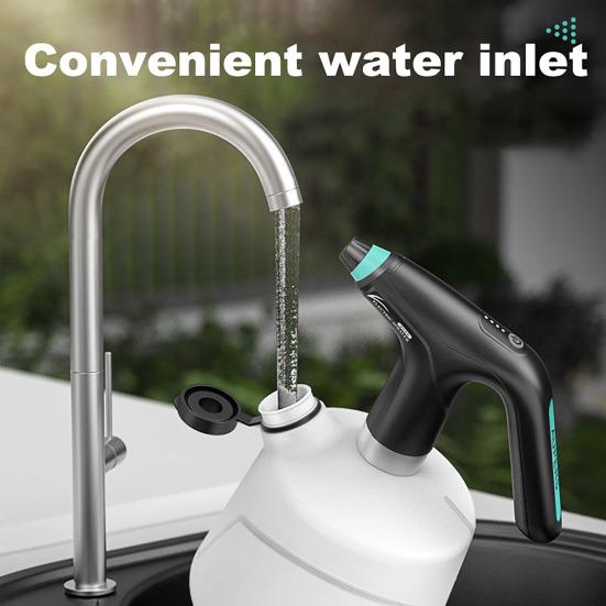 2L Electric Spray Bottle USB Rechargeable Garden Sprayer with Nozzle Multi-function Spray Bottle with Battery Indicator for Watering Disinfection