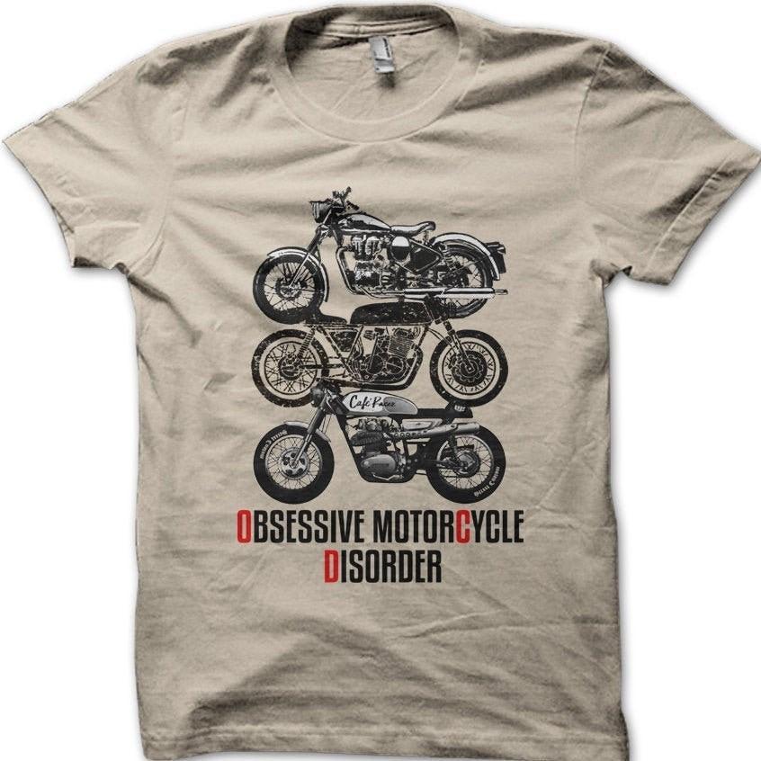 Biker Obsessive Motorcycle Disorder Cafe Racer t-shirt 9049 S