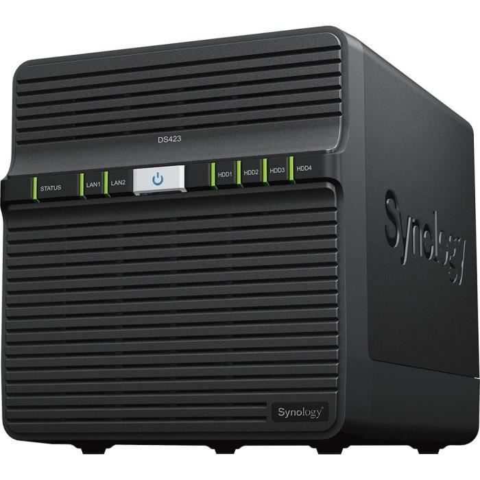 Serveur NAS - SYNOLOGY - DS423 - 4 baies - RAM 2Go