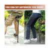 Portable Retractable Outdoor Fishing Stool, Height Adjustable with 3 Gears