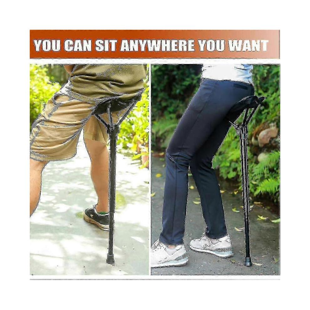 Portable Retractable Outdoor Fishing Stool, Height Adjustable with 3 Gears