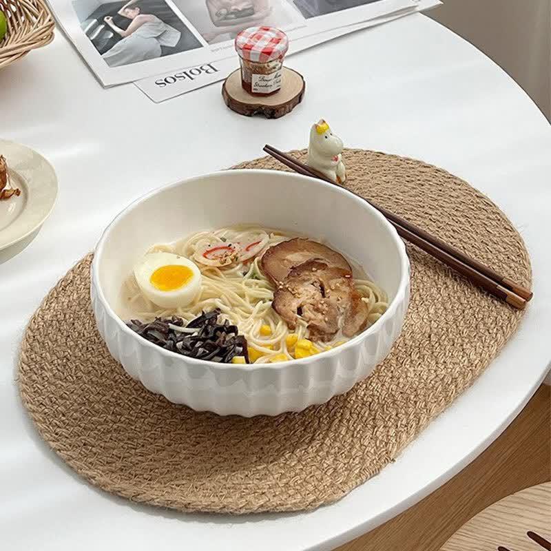 Deouxingguang Simple Ceramic Pumpkin Noodle Bowl