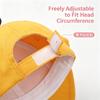 Cute Yellow Duck Baseball Cap, Adjustable Cartoon Sun Visor, Funny Animal Hat for Kids and Adults Outdoor