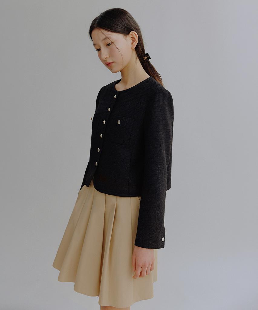 Manggomaenipeullijeu Kiko Flare Mini Skirt_Beige