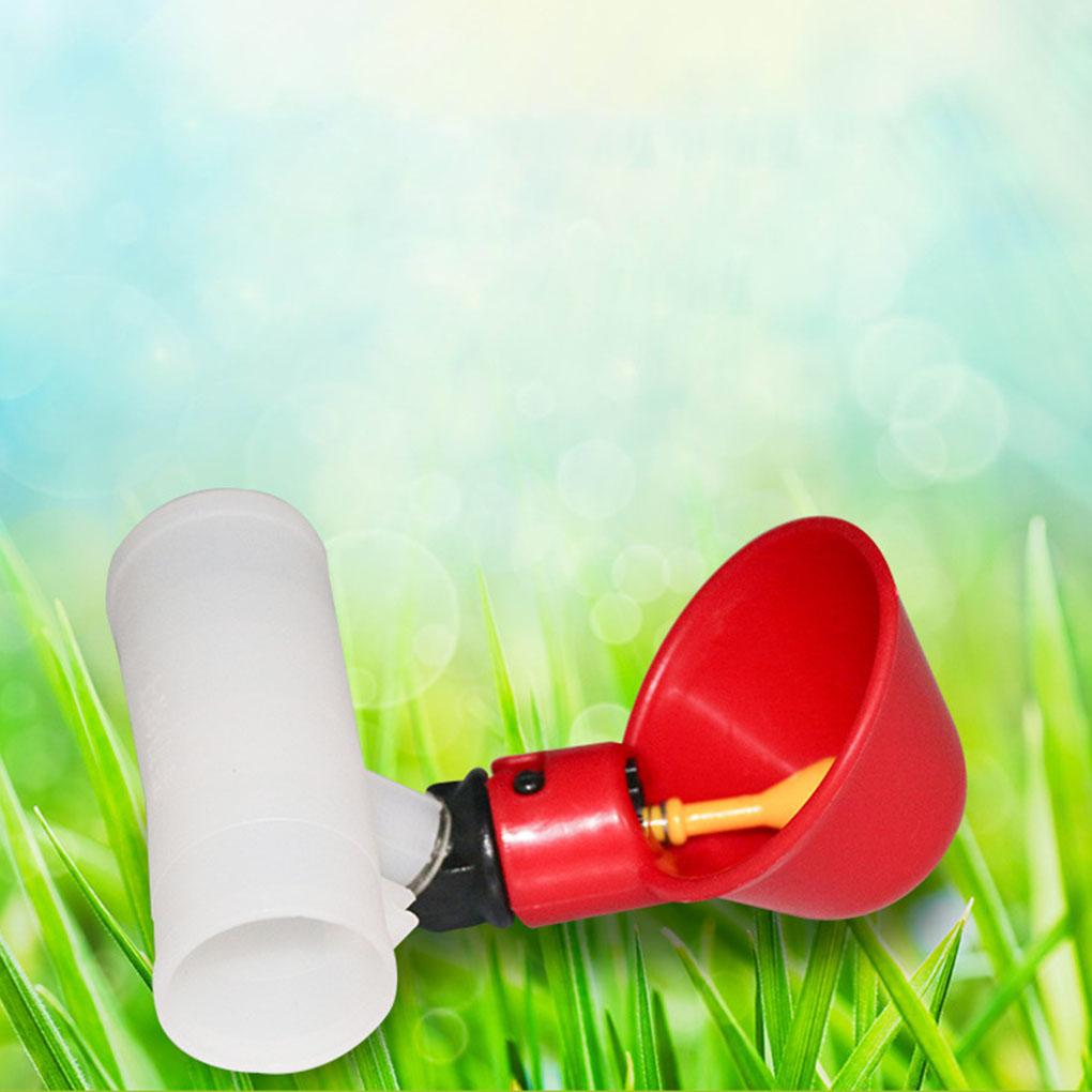 5pcs Automatic Water Feeder Poultry Drinker Drinking Cups For Chicken/Bird