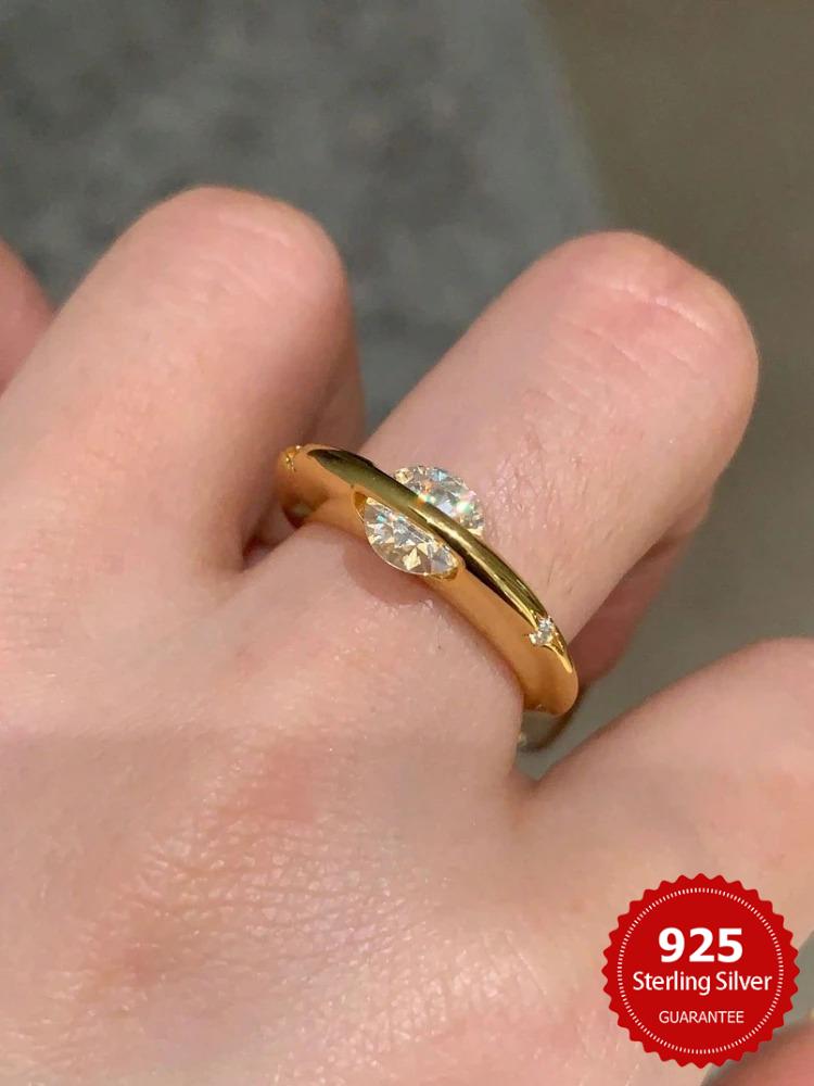 925 Sterling Silver Personalized Planet Around Advanced Zircon Ring For Women Wedding Party Daily High Quality Fine Jewelry