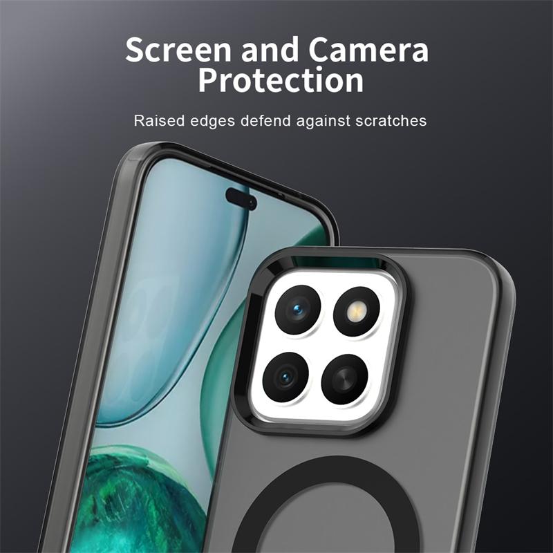 Διαφανής Θήκη Για Honor X8c Θήκη Για Honor X8c X8 c Μαγνητική Πρόσφυση Ασύρματη Φόρτιση Πίσω Κάλυμμα Για Honor X8c Θήκη 6.7 ιντσών