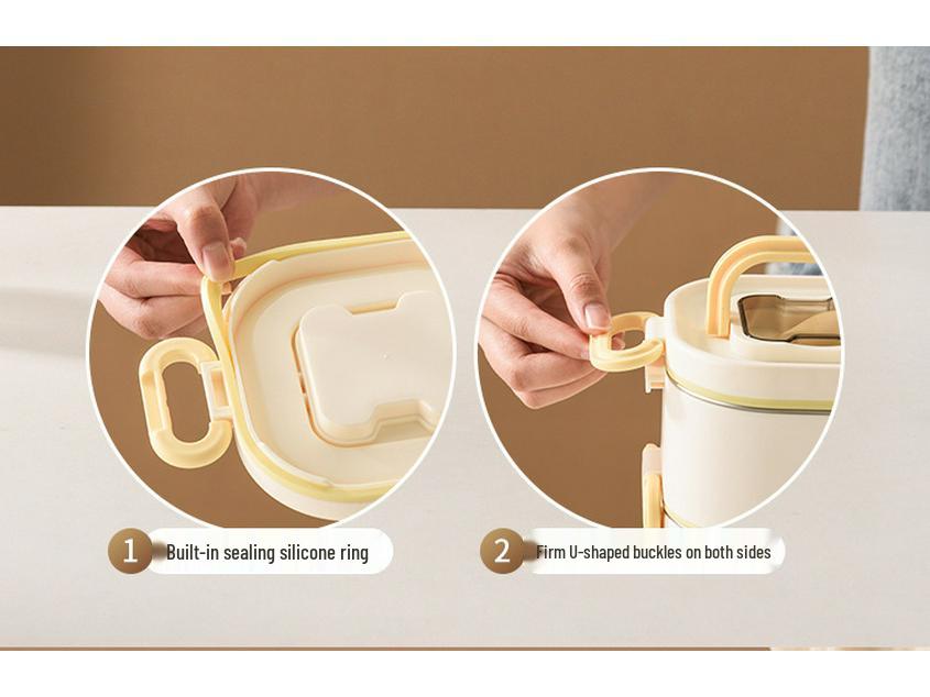 316 Multi-layer Stainless Steel Insulated Lunch Box for Office and School – Portable Bento with Lid