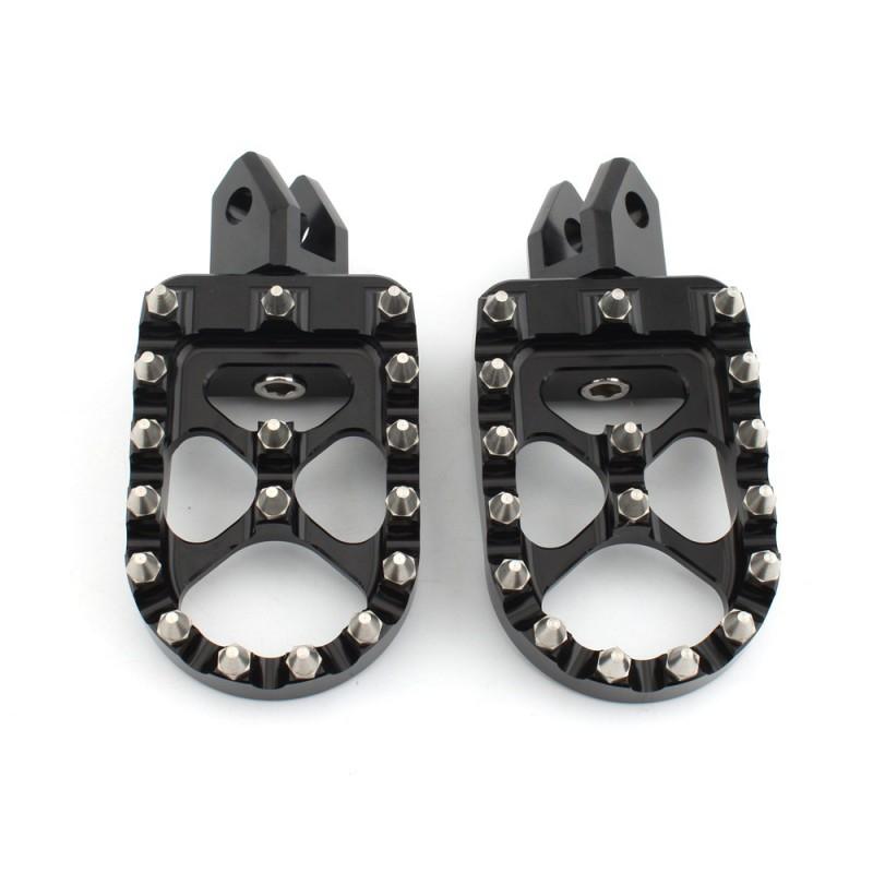 Motorcycle Footpegs Footrests Yamaha VMAX 1200 1700 XJR1200 XJ1300 Aftermarket Front Rear Pegs Black