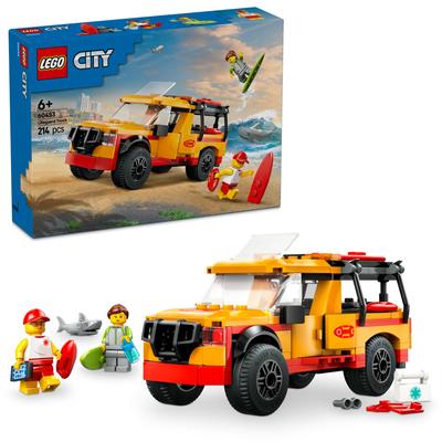 LEGO City Lifeguard Rescue Truck Toy Block Educational6789Vehicle Car Mini Car 60453