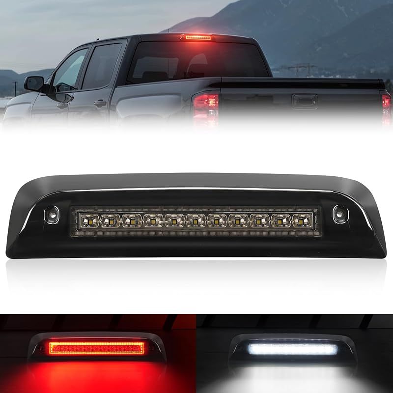 SUPAREE Third Brake Light Fit For 2014-2018 GMC Sierra/C-Hevy Silverado 1500 2500HD 3500HD LED 3Rd Brake Light Accessories Red LED Strobe Rear 3Rd