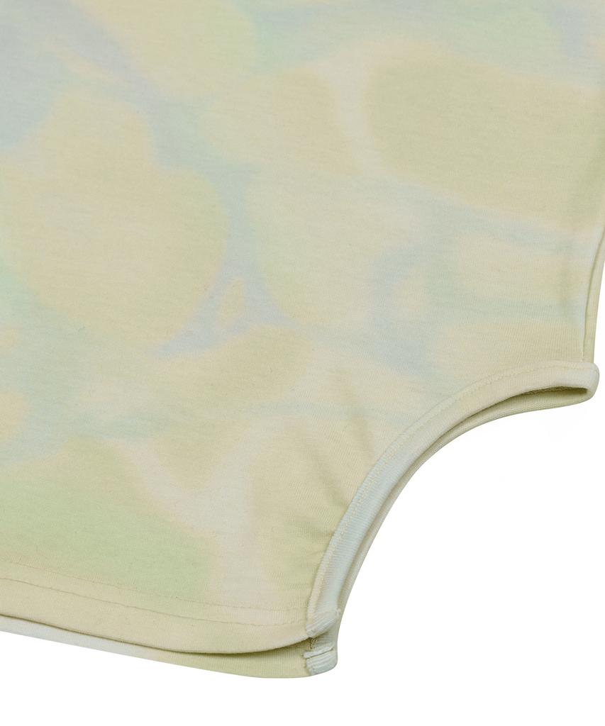 Taibseobiseu Marbling Cut Out T-Shirt [Yellow]