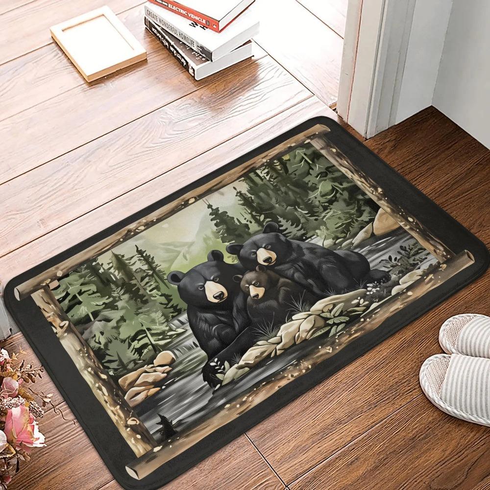 Beautiful Fox Print Doormat Soft and Comfortable Welcome Carpet and Easy To Clean Home Living Room Bedroom Doormat Welcome Mat