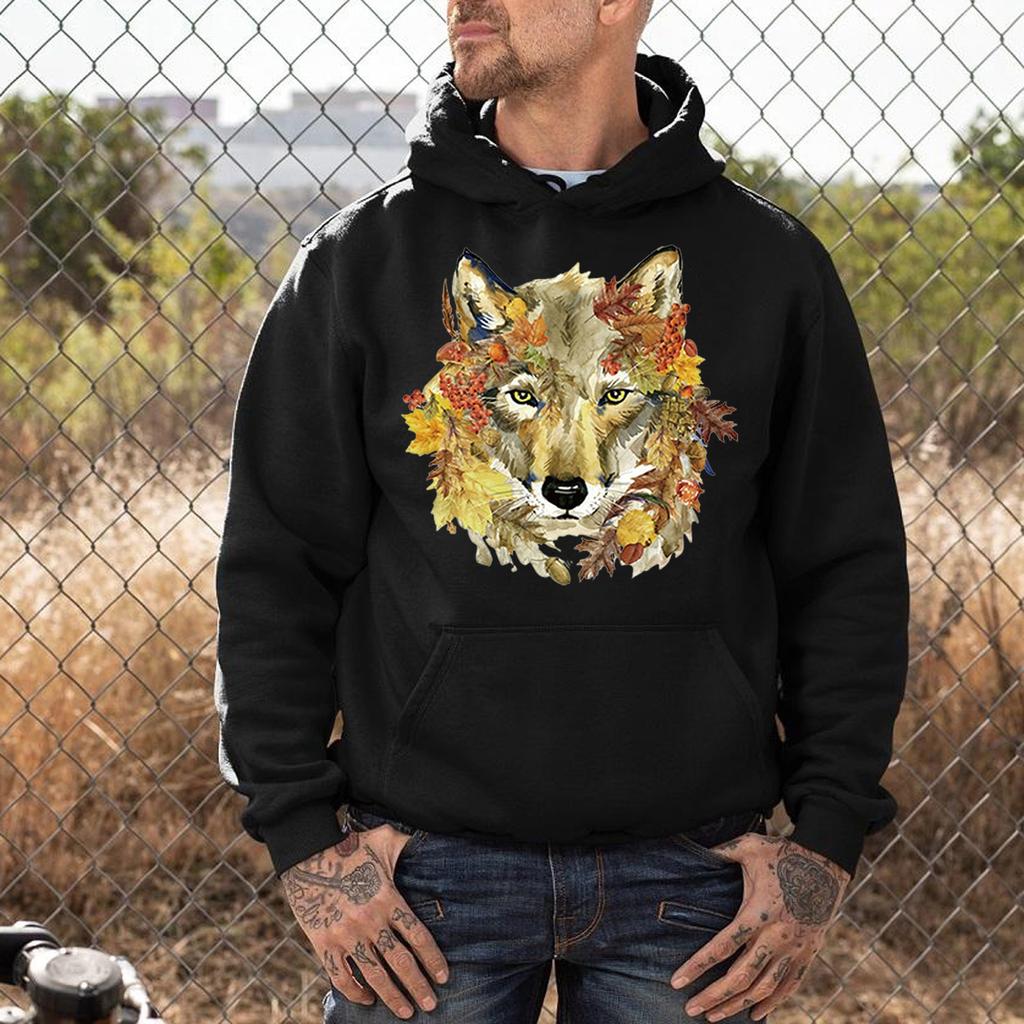 Men's Fashion Letters Printed Casual Slim Long-sleeved Hooded Sweatshirt Tops Pullover