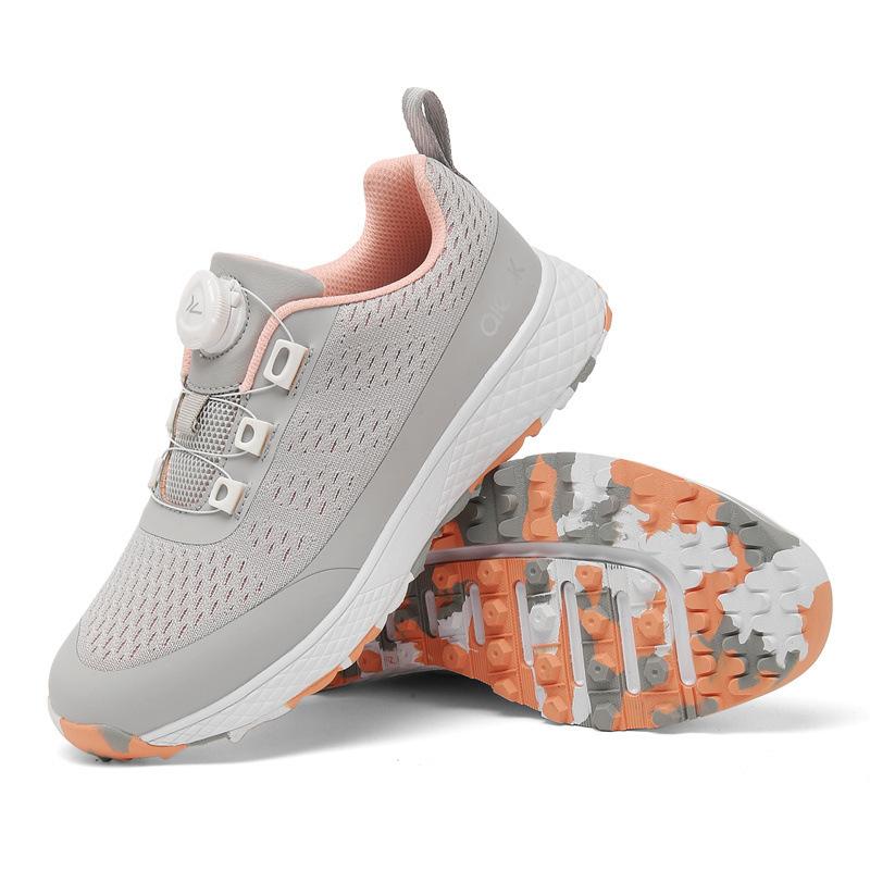 

Foreign trade golf shoes men s and women s screen names breathable rotating button small size golf shoes casual sports shoes 41