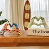 Creative Graffiti Heart Hand Statue Resin Colorful Love Gesture Figurines Modern Stylish Home Living Room Desktop Decoration