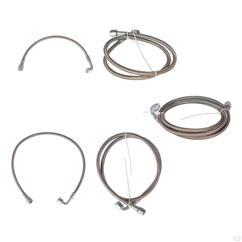 Braided -4AN Oil , 90 Degree Straight Hose End, Anti Wear charger ,High Strength, Replacement